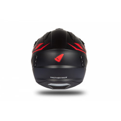 CASCO OFFROAD SHERATAN JET BLACK-RED MATT | UFO PLAST