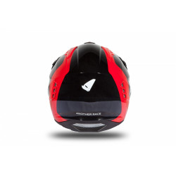 CASCO OFFROAD SHERATAN JET BLACK-RED GLOSSY | UFO PLAST