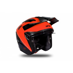 CASCO OFFROAD SHERATAN JET RED-BLACK-GREY GLOSSY | UFO PLAST