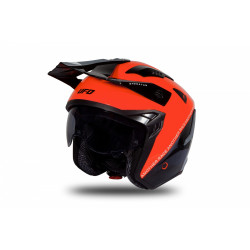 CASCO OFFROAD SHERATAN JET RED-BLACK-GREY GLOSSY | UFO PLAST