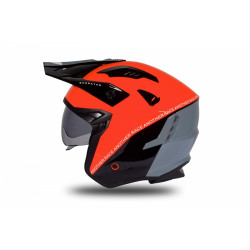 CASCO OFFROAD SHERATAN JET RED-BLACK-GREY GLOSSY | UFO PLAST