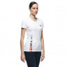 DAINESE T-SHIRT LOGO LADY WHITE BLACK | DAINESE