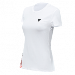 DAINESE T-SHIRT LOGO LADY WHITE BLACK | DAINESE