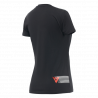 DAINESE T-SHIRT LOGO LADY BLACK FLUO-RED | DAINESE