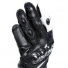 CARBON 4 LONG LADY LEATHER GLOVES BLACK BLACK WHITE | DAINESE