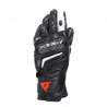 CARBON 4 LONG LADY LEATHER GLOVES BLACK BLACK WHITE | DAINESE