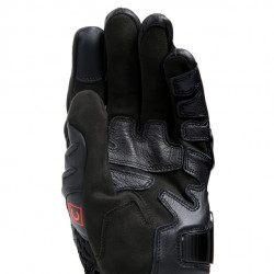 CARBON 4 SHORT LEATHER GLOVES BLACK BLACK | DAINESE