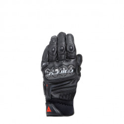 CARBON 4 SHORT LEATHER GLOVES BLACK BLACK | DAINESE