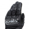 CARBON 4 SHORT LEATHER GLOVES BLACK BLACK | DAINESE