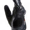 CARBON 4 SHORT LEATHER GLOVES BLACK FLUO-RED | DAINESE