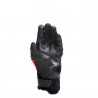 CARBON 4 SHORT LEATHER GLOVES BLACK FLUO-RED | DAINESE