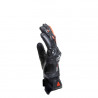 CARBON 4 SHORT LEATHER GLOVES BLACK FLUO-RED | DAINESE