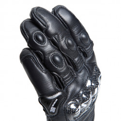 CARBON 4 LONG LEATHER GLOVES BLACK BLACK BLACK | DAINESE