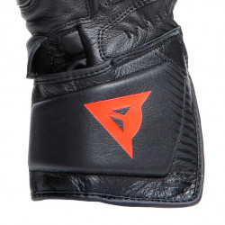 CARBON 4 LONG LEATHER GLOVES BLACK BLACK BLACK | DAINESE