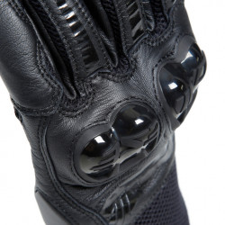 MIG 3 UNISEX LEATHER GLOVES BLACK BLACK | DAINESE