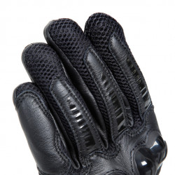 MIG 3 UNISEX LEATHER GLOVES BLACK BLACK | DAINESE