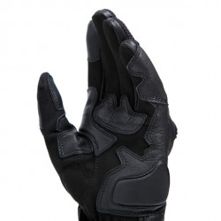 MIG 3 UNISEX LEATHER GLOVES BLACK BLACK | DAINESE