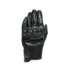 MIG 3 UNISEX LEATHER GLOVES BLACK BLACK | DAINESE