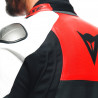 SPORTIVA LEATHER JACKET PERF. BLACK-MATT LAVA-RED WHITE | DAINESE