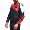 SPORTIVA LEATHER JACKET PERF. BLACK-MATT LAVA-RED WHITE | DAINESE