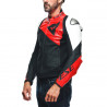 SPORTIVA LEATHER JACKET PERF. BLACK-MATT LAVA-RED WHITE | DAINESE