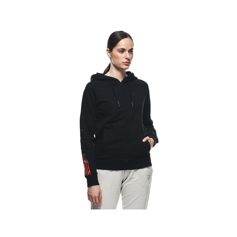 DAINESE HOODIE LOGO LADY BLACK BLACK | DAINESE