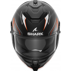 CASCO SPARTAN GT PRO TORYAN MAT BLACK ORANGE SILVER | SHARK