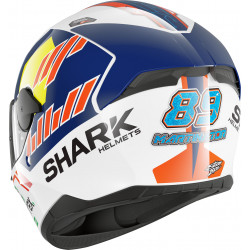 CASCO D-SKWAL 2 REPLICA JORGE MARTIN   WHITE BLUE RED | SHARK