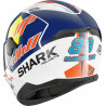 CASCO D-SKWAL 2 REPLICA JORGE MARTIN   WHITE BLUE RED | SHARK