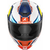 CASCO D-SKWAL 2 REPLICA JORGE MARTIN   WHITE BLUE RED | SHARK