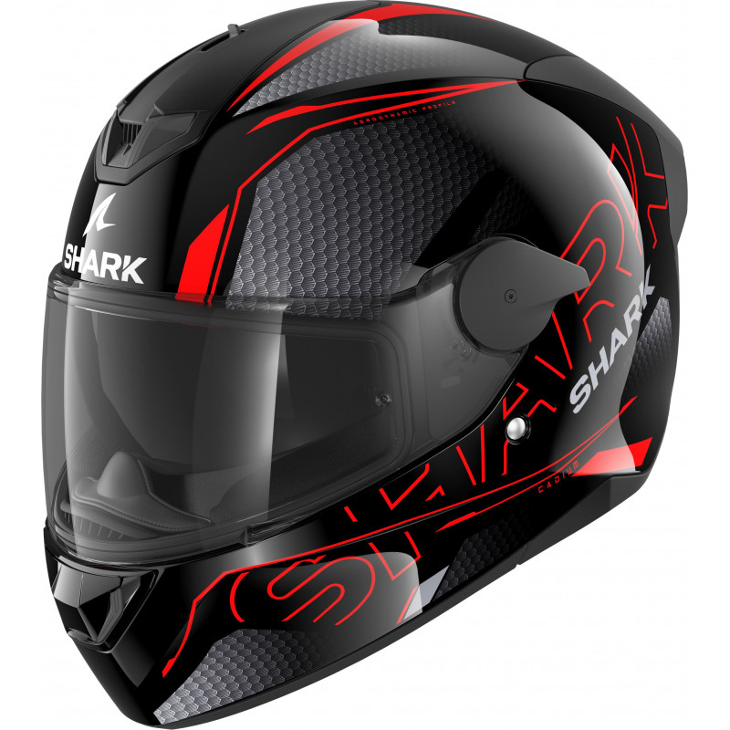 CASCO D-SKWAL 2 CADIUM   BLACK RED BLACK | SHARK