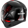 CASCO D-SKWAL 2 CADIUM   BLACK RED BLACK | SHARK