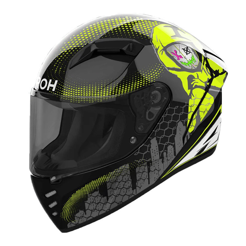 Casco Modulare Airoh Rev 19 Leaden Rosso Lucido