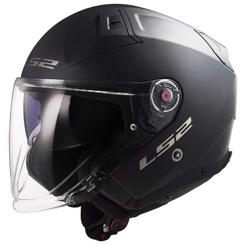 CASCO JET LS2 OF603 INFINITY II SOLID MATT BLACK-06  | LS2