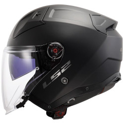 CASCO JET LS2 OF603 INFINITY II SOLID MATT BLACK-06  | LS2