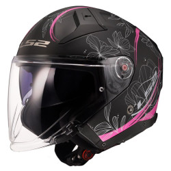 CASCO JET LS2 OF603 INFINITY II LOTUS MATT PINK-06  | LS2