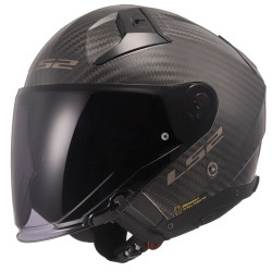 CASCO JET LS2 OF603 INFINITY II GLOSS CARBON-06  | LS2