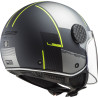 CASCO JET LS2 OF558 SPHERE LUX FIRM MATT BLACK TITANIUM  | LS2