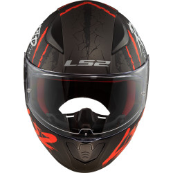 CASCO INTEGRALE LS2 FF353 RAPID RAVEN M.BLACK WHITE RED  | LS2