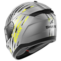 CASCO INTEGRALE RIDILL 2 ASSYA  SILVER ANTHRACITE YELLOW | SHARK HELMETS | HE1120ESAY