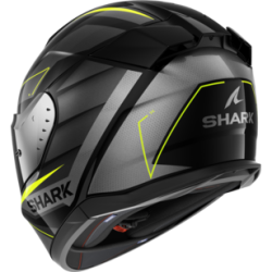 CASCO INTEGRALE D-SKWAL 3 SIZLER  BLACK ANTHRACITE YELLOW | SHARK HELMETS | HE0922EKAY