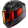 CASCO INTEGRALE D-SKWAL 3 BLAST-R MAT BLACK ANTHRACITE RED | SHARK HELMETS | HE0921EKAR