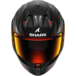 CASCO INTEGRALE D-SKWAL 3 BLAST-R MAT BLACK ANTHRACITE RED | SHARK HELMETS | HE0921EKAR