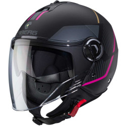 CASCO JET RIVIERA V4X GEO MATT BLACK  FUCHSIA  ANTHRACITE | CABERG