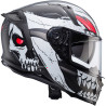 CASCO INTEGRALE AVALON X PUNK MATT GREY  WHITE  RED | CABERG