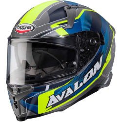 CASCO INTEGRALE AVALON X OPTIC MATT GREY  BLUE  YELLOW FLUO | CABERG