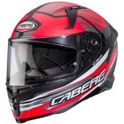 CASCO INTEGRALE AVALON X KIRA MATT BLACK  GREY  RED FLUO | CABERG