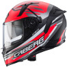 CASCO INTEGRALE AVALON X KIRA MATT BLACK  GREY  RED FLUO | CABERG