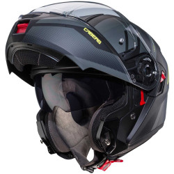 CASCO MODULARE LEVO X MANTA MATT BLACK ANTHRACITE YELLOW FLUO | CABERG