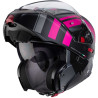 CASCO MODULARE HORUS X ROAD MATT GUN METAL  BLACK  FUCHSIA | CABERG